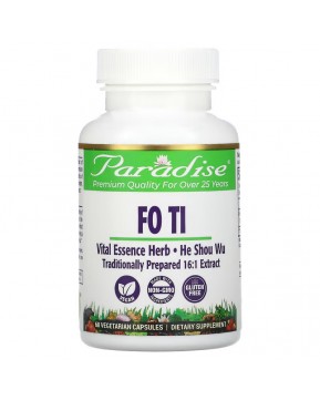 Paradise Herbs, Fo Ti, 60 вегетарианских капсул Paradise Herbs, Fo Ti, 60 вегетарианских капсул