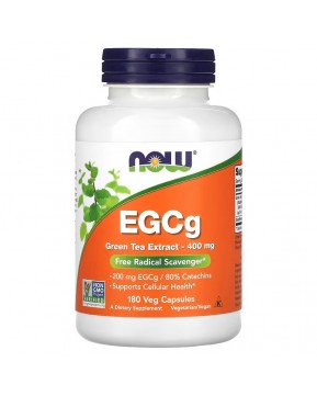 NOW Foods, EGCg, экстракт зеленого чая, 400 мг, 180 растительных капсул NOW Foods, EGCg, экстракт зеленого чая, 400 мг, 180 растительных капсул
