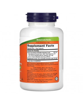 NOW Foods, EGCg, экстракт зеленого чая, 400 мг, 180 растительных капсул