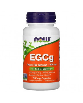 NOW Foods, ЭГКГ, экстракт зеленого чая, 400 мг, 90 вегетарианских капсул NOW Foods, ЭГКГ, экстракт зеленого чая, 400 мг, 90 вегетарианских капсул