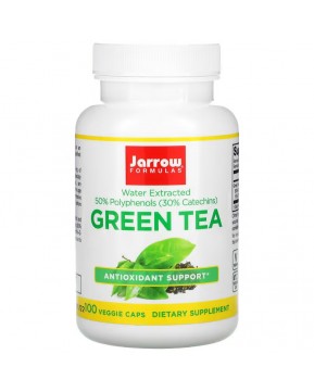 Jarrow Formulas, зеленый чай, 500 мг, 100 вегетарианских капсул Jarrow Formulas, зеленый чай, 500 мг, 100 вегетарианских капсул