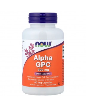 NOW Foods, альфа-ГФХ, 300 мг, 60 растительных капсул