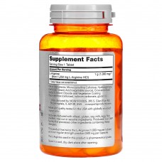 NOW Foods, L-аргинин, 1000 мг, 60 таблеток