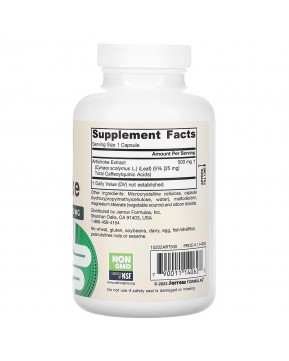 Jarrow Formulas, артишок, 500 мг, 180 растительных капсул Jarrow Formulas, артишок, 500 мг, 180 растительных капсул