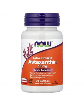 NOW Foods, астаксантин, 10 мг, 30 капсул