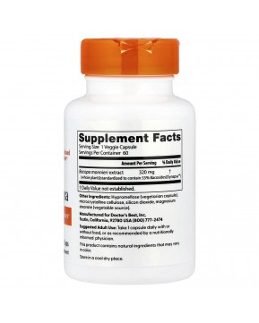 Doctor's Best, бакопа с Synapsa, 320 мг, 60 вегетарианских капсул