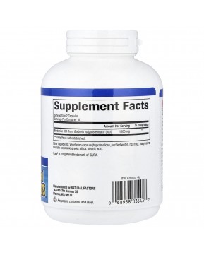 Natural Factors, WellBetX, берберин, 500 мг, 120 вегетарианских капсул