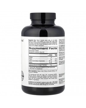California Gold Nutrition, гидролизованные пептиды коллагена с витамином C, тип 1 и 3, 250 таблеток