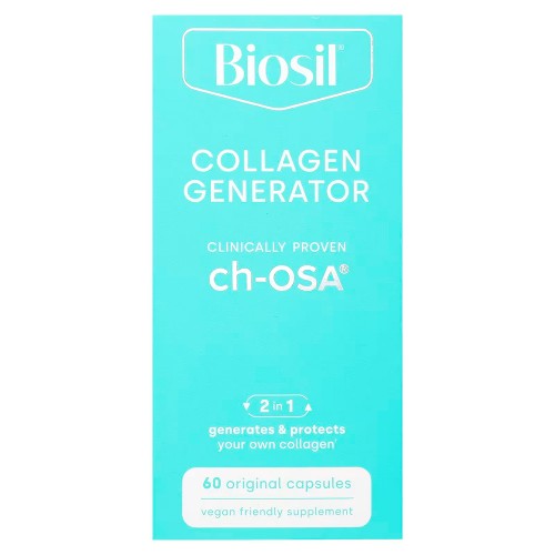 Biosil, Collagen Generator, средство для стимулирования производства коллагена, 60 оригинальных капсул