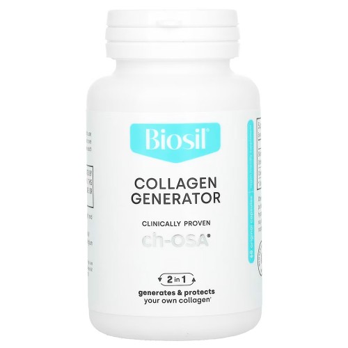 Biosil, Collagen Generator, средство для стимулирования производства коллагена, 60 оригинальных капсул
