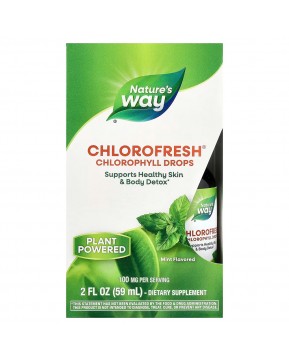 Nature's Way, Chlorofresh®, капли с хлорофиллом, мята, 59 мл (2 жидк. унции)