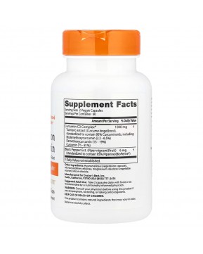 Doctor's Best, высокоусвояемый куркумин, 120 растительных капсул