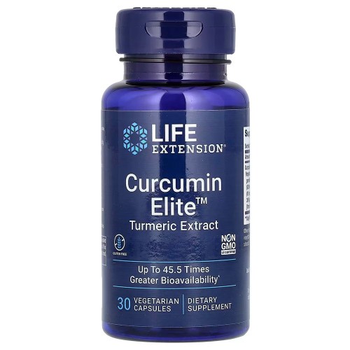 Life Extension, Curcumin Elite, экстракт куркумы, 30 вегетарианских капсул