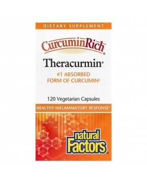 Natural Factors, CurcuminRich, Theracurmin, куркумин, 30 мг, 120 вегетарианских капсул