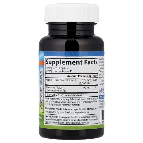 Carlson, Super D3 + K2`` 45 вегетарианских капсул Carlson, Super D3 + K2`` 45 вегетарианских капсул