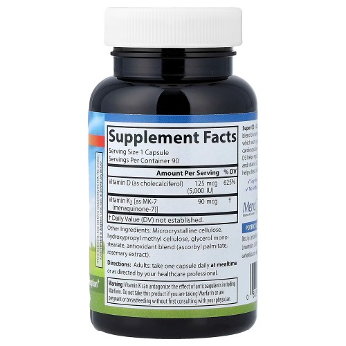 Carlson, Super D3 + K2`` 90 вегетарианских капсул Carlson, Super D3 + K2`` 90 вегетарианских капсул