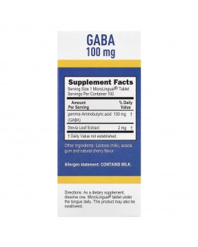 Superior Source, ГАМК, 100 мкг, 100 быстрорастворимых таблеток MicroLingual®