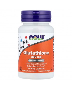 NOW Foods, глутатион, 250 мг, 60 вегетарианских капсул NOW Foods, глутатион, 250 мг, 60 вегетарианских капсул