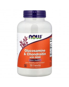 NOW Foods, глюкозамин, хондроитин и МСМ, 180 капсул