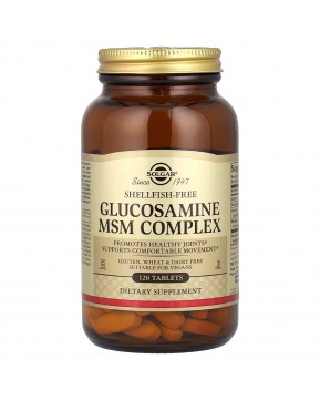 Solgar, комплекс глюкозамина с МСМ, 120 таблеток