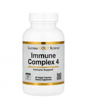 California Gold Nutrition, Immune Complex 4, комплекс для укрепления иммунитета, 60 растительных капсул