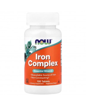 NOW Foods, Комплекс железа, 100 таблеток