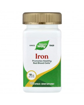 Nature's Way, Железо, 18 мг, 100 капсул