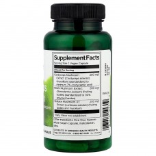 Swanson, Комплекс кордицепса с грибами рейши и шиитаке, 60 веганских капсул