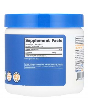 Nutricost, L-теанин, без добавок, 100 г (3,6 унции)