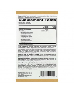 California Gold Nutrition, LactoBif® 100, пробиотики, 100 млрд КОЕ, 30 растительных капсул