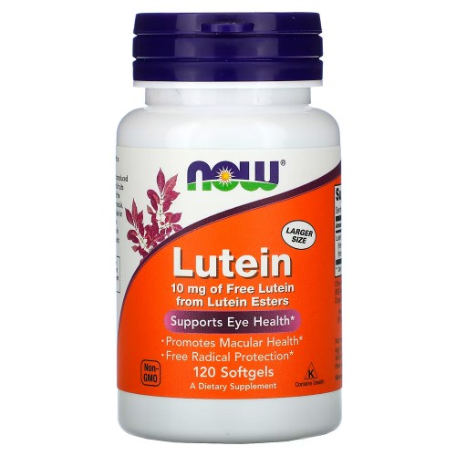 NOW Foods, лютеин, 10 мг, 120 капсул