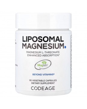 Codeage, липосомальный L-треонат магния, 90 растительных капсул