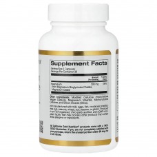 California Gold Nutrition, хелат бисглицината магния, Albion TRAACS®, 60 растительных капсул (100 мг в 1 капсуле)