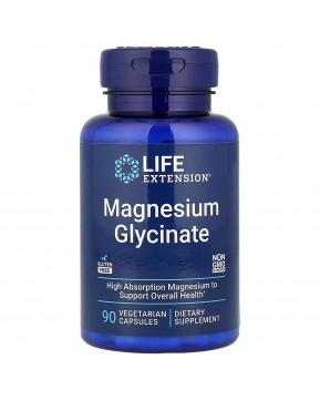 Life Extension, Глицинат магния, 90 вегетарианских капсул (105 мг на капсулу)