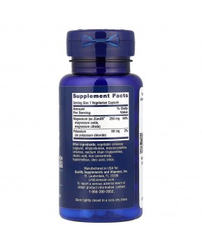 Life Extension, калий с магнием пролонгированного действия, 60 вегетарианских капсул