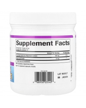 Natural Factors, Stress-Relax®, порошок цитрата магния, смесь для приготовления напитка, со вкусом ягод, 250 г (8,8 унции)