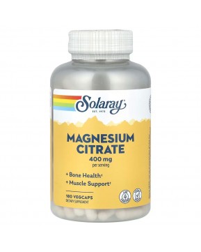 Solaray, Цитрат магния, 133 мг, 180 растительных капсул Solaray, Цитрат магния, 133 мг, 180 растительных капсул