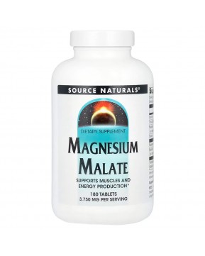 Source Naturals, малат магния, 180 таблеток