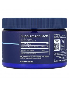 Trace, глицинат магния, в порошке, со вкусом ягод и лимонада, 180 г