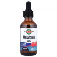 KAL, мелатонин, натуральная малина, 3 мг, 55 мл (1,85 жидк. унции)