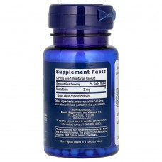 Life Extension, Мелатонин, 3 мг, 60 вегетарианских капсул