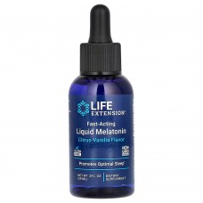 Life Extension, быстродействующий жидкий мелатонин, со вкусом цитруса и ванили, 59 мл (2 жидк. унции)