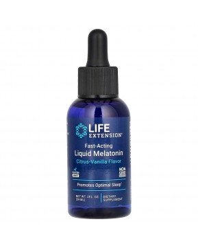Life Extension, быстродействующий жидкий мелатонин, со вкусом цитруса и ванили, 59 мл (2 жидк. унции)