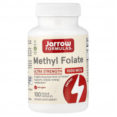 Jarrow Formulas, метилфолат, 1000 мкг, 100 вегетарианских капсул
