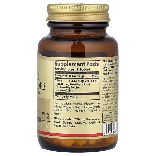 Solgar, фолат, 1333 мкг DFE, 100 таблеток