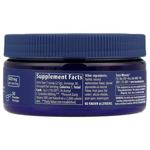 Trace, NAC в порошке, со вкусом арбуза, 75 г (2,6 унции) Trace, NAC в порошке, со вкусом арбуза, 75 г (2,6 унции)