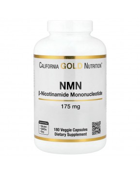 California Gold Nutrition, NMN, 175 мг, 180 растительных капсул