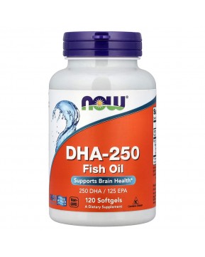 NOW Foods, ДГК-250, рыбий жир, 120 капсул