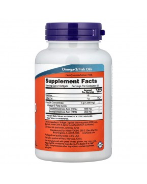 NOW Foods, ДГК-250, рыбий жир, 120 капсул
