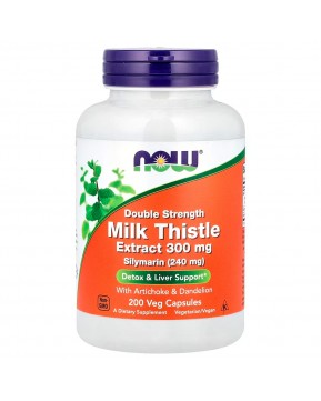 NOW Foods, экстракт расторопши, 300 мг, 200 вегетарианских капсул